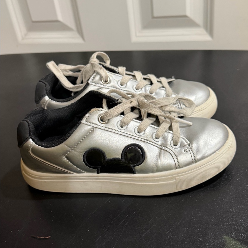 Disney Silver Sneakers with Black Accents